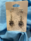 Whiskers & Tails Collection- Crysrtal Paw Print Earrings 