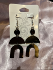 Geometrix Collection-Silver Circle & Arch Earrings
