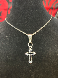 Cross Collection-Small, Silver Cross NecklaceCross