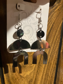 Geometrix Collection-Circle & Arch, Multi-Colored Earrings