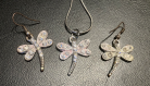 Dragonfly Collection--Dragonfly Necklace/Ear Ring Set
